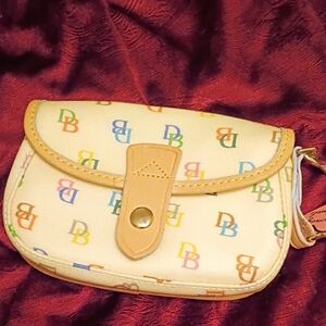 Dooney & Bourke Colorful Logo Wristlet